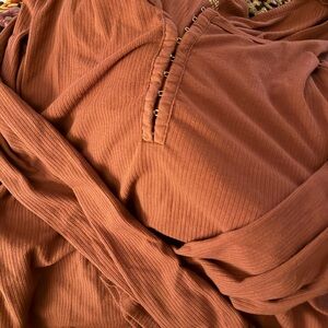 Torrid Super Soft Ribbed Top in Brown